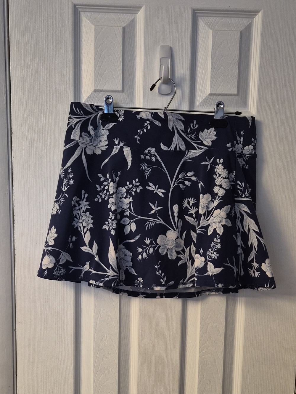 Laura Ashley Navy & White Floral Skater Skort